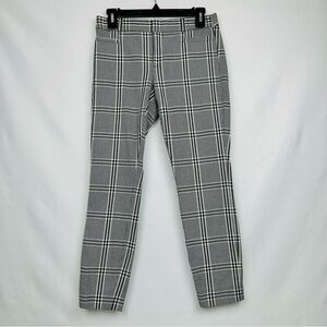 Banana Republic Sloan Pant Neutral Black and White Plaid Size: 0